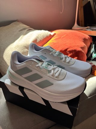 Adidas Galaxy 7 Zapatillas Blancas y Turquesa