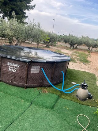 Piscina desmontable con depuradora