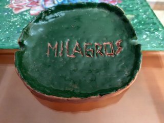 Cenicero de barro artesanal MILAGROS
