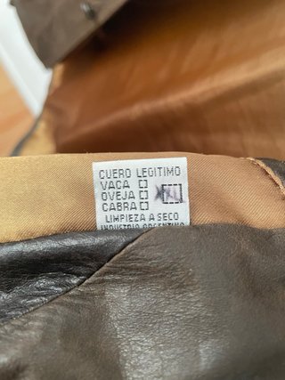 Chaqueta Cuero RG Talla XXL Marrón