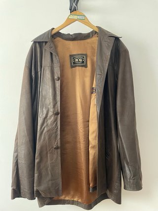 Chaqueta Cuero RG Talla XXL Marrón
