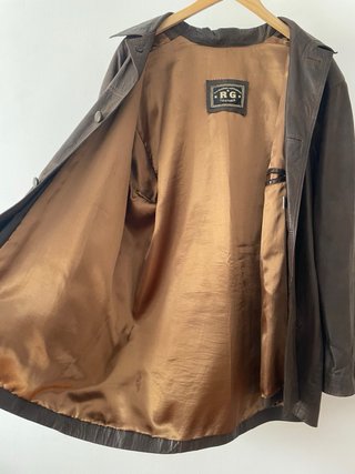 Chaqueta Cuero RG Talla XXL Marrón