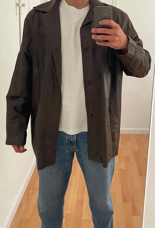 Chaqueta Cuero RG Talla XXL Marrón