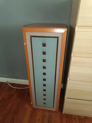 Vitrina de madera con cristal