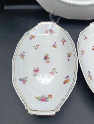 Set 3 bandejas porcelana francesa