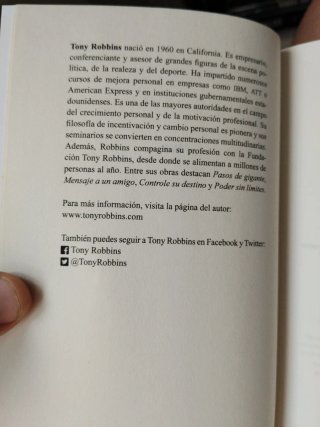 TONY ROBBINS, Poder sin límites