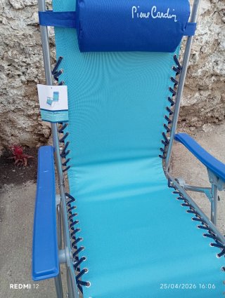 Tumbona Plegable Pierre Cardin Azul