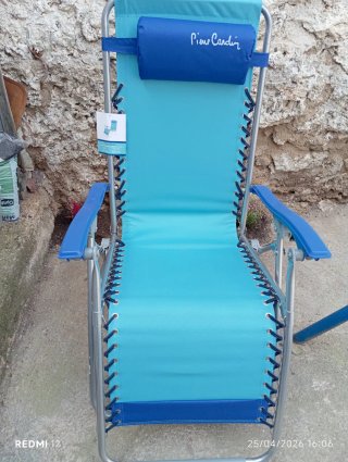 Tumbona Plegable Pierre Cardin Azul