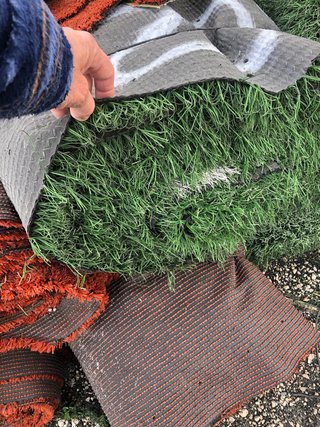 Césped artificial reciclado campo fútbol