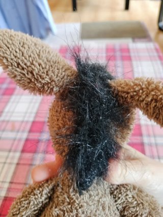 Peluche Burro Marrón Suave Infantil