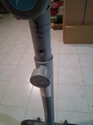Bicicleta Estática Azul y Gris