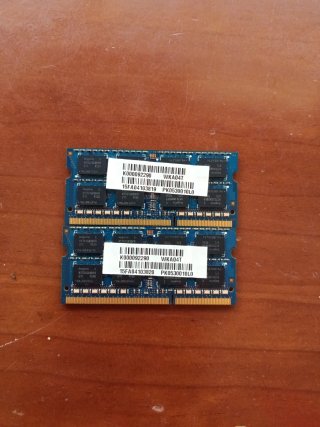 Tarjetas RAM 2x2Gb
