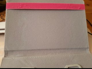 Funda tablet infantil rosa con dibujo de conejo