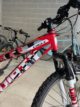 Bici Mountain Bike Ragazzo Dirty Eagle 24'' Rossa