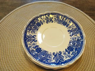 Vajilla Villeroy & Boch azul y blanco