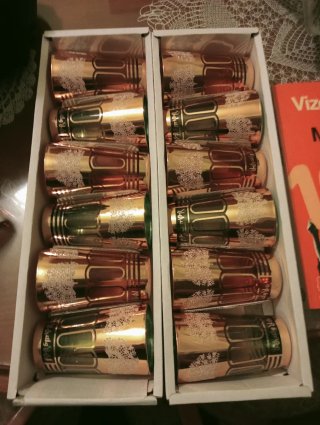 Vasos de té moruno dorados