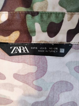 Vestido Zara camuflaje