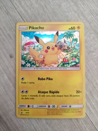 Pikachu Holo McDonald's 2018 Carta Pokémon