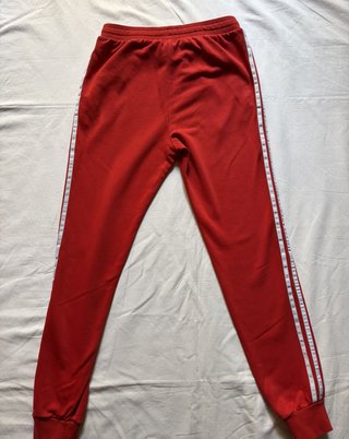 Pantaloni tuta Adidas ragazzo rosso