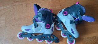 Patines Oxelo Talla 32-35 + Protecciones