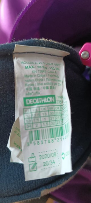 Patines Oxelo Talla 32-35 + Protecciones