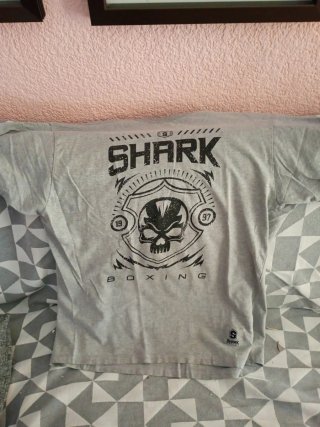 Camiseta Shark Boxeo Gris