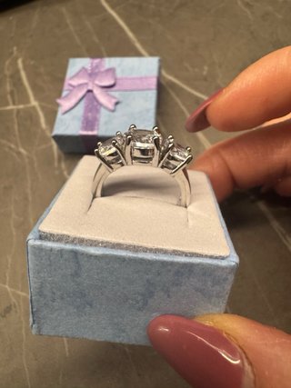 Anello Argento 925 Zirconi