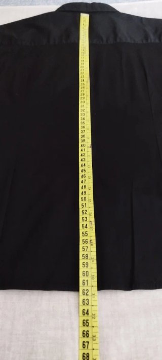 Camisa negra manga larga mujer