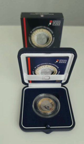 Moneda 5 Euro Italia 2022 Carabinieri Proof