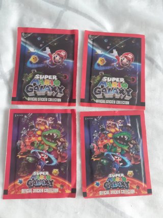 Póster Mario Luigi Super Mario Bros cromos Galaxy