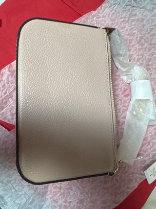 Michael Kors Jet Set Charm Pochette Beige Oro