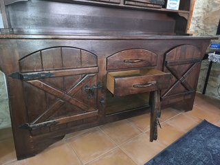 Mueble comedor rústico madera