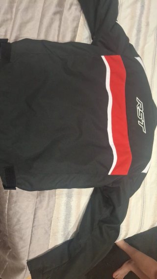 Chaqueta Moto RST Cordura Negra Roja T46