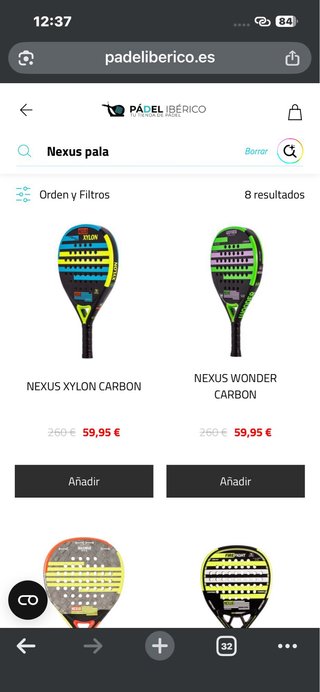 Lote de pádel Varlion + Nexus + Adidas