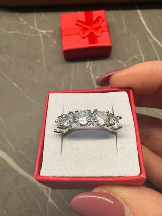 Anello Argento 925 Zirconi