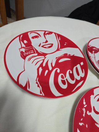 Platos Coca-Cola Cerámica Edición Limitada