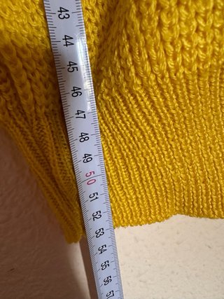 Jersey amarillo de punto sin mangas