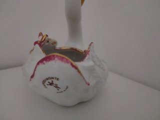 Mini statuetta cigno in ceramica