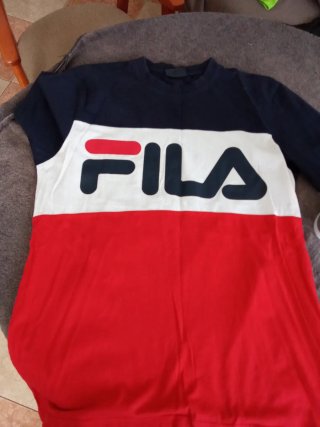 Camiseta Fila Chico Azul, Blanca y Roja