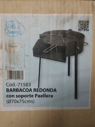 Barbacoa Redonda El Zorro 70x75cm