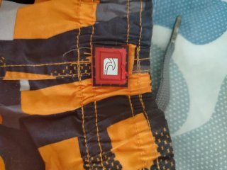Bañador Quiksilver Naranja y Negro