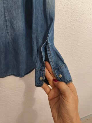 Camisa tejana vaquera azul