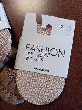 3 paia collant rete Calzedonia M/L