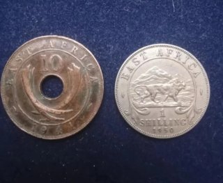 Lotto 5 monete Eritrea + East Africa