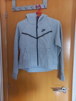 Sudadera Nike Tech Mujer Gris