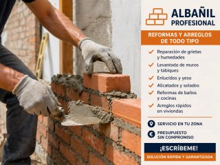 Albañil profesional – Reformas y arreglos