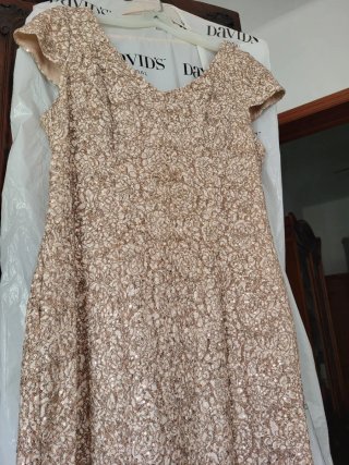 Vestido fiesta tejido elástico talla grande 46/48