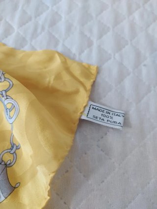 Foulard Renato Balestra Seta Nero/Giallo