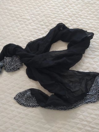 Foulard Renato Balestra Seta Nero/Giallo