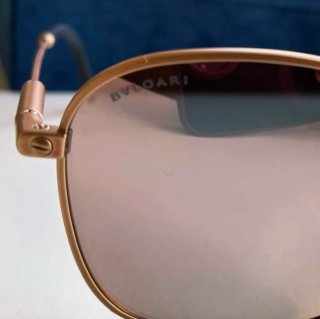 Gafas sol Bvlgari originales doradas efecto espejo